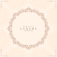 Abstract royal luxury decorative frame background