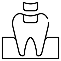 Tooth dentist icon symbol image vector. Illustration of the dental medicine symbol design graphic image