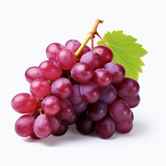 Fototapeta premium red grapes isolated on white