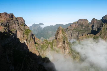 Foto op Canvas Beautiful mountain tops in a hiking paradise on Madeira island © Pablo