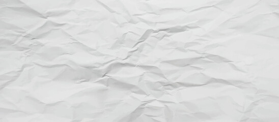 White creased crumpled paper sheet texture can be use as background. Ragged White Paper, white waxed packing paper texture.	