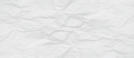 White creased crumpled paper sheet texture can be use as background. Ragged White Paper, white waxed packing paper texture.	