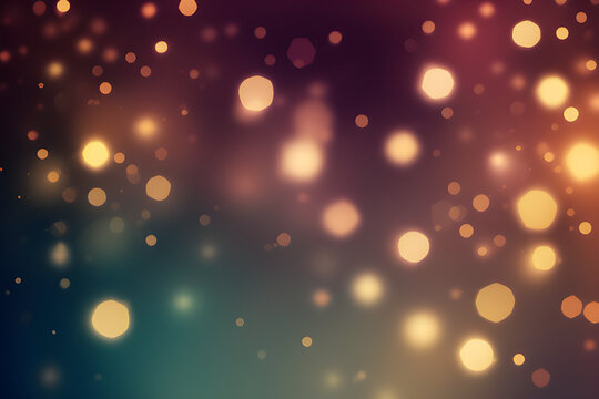 Bokeh background blurred background Soft Blur Light Bokeh Effect Wallpaper ai generated © Sorawit