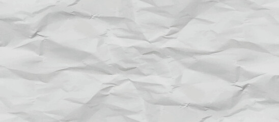 Obraz premium White creased crumpled paper sheet texture can be use as background. Ragged White Paper, white waxed packing paper texture. 