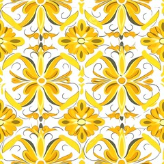 seamless floral pattern, generative AI 
