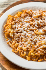 Sweet Powdered Sugar Funnel Cake