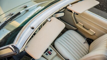 Convertible car sun visor