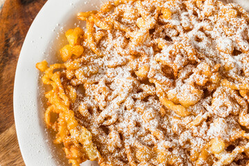 Sweet Powdered Sugar Funnel Cake