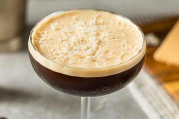 Parmesan Cheese Espresso Martini Cocktail