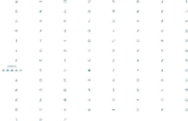 gooseberry leaf icon in 5 different style. Outline, filled, two color, thin gooseberry leaf icon isolated on white background. Editable vector can be used web and mobile