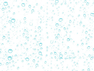 Background with blue drops of water