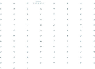 pine tree on fire icon in 5 different style. Outline, filled, two color, thin pine tree on fire icon isolated on white background. Editable vector can be used web and mobile