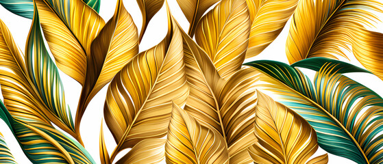 Obraz na płótnie Canvas close up of golden feathers