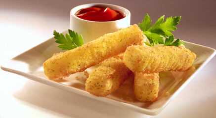 Mozzarellasticks mit Dip