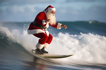 Surfing Santa: Catching Waves and Spreading Christmas Joy, Embracing the Surfing Spirit of the Season