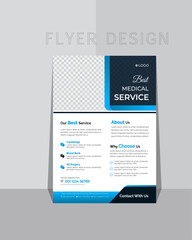 Modern corporate business flyer design. A4 size flyer template. Best flyer template for marketing. 
vector Illustration template design.. 