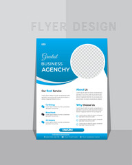 Modern corporate or company business flyer template design . 