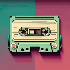 retro cassette tape