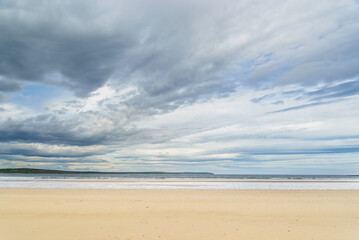 Fototapeta na wymiar Scottish landscapes around Caithness beach, Northen Scotland landscapes, during a springtime day
