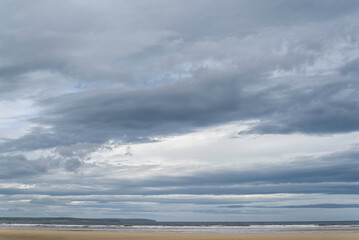 Scottish landscapes around Caithness beach, Northen Scotland landscapes, during a springtime day