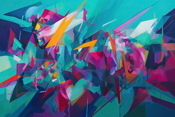Abstract art colorful background. Ai generated