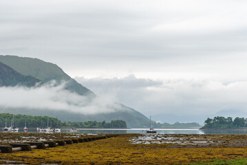 landscape along the road from Ballaculish to the isle of Skye, Scotland