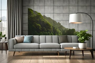 modern living room with sofa, modern living room