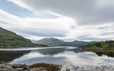 landscape along the road from Ballaculish to the isle of Skye, Scotland