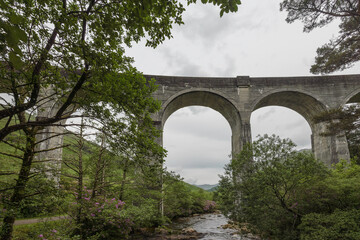 Fototapeta na wymiar landscape along the road from Ballaculish to the isle of Skye, Scotland