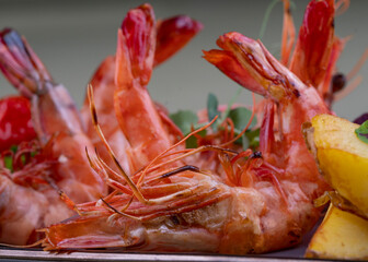 Close up picture of shrimp food