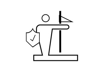 Business icon vector, Business illustrator line icon, Arts illustrator