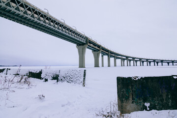 bridge in the snow
