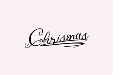 Chrismas name typography design using stylish font