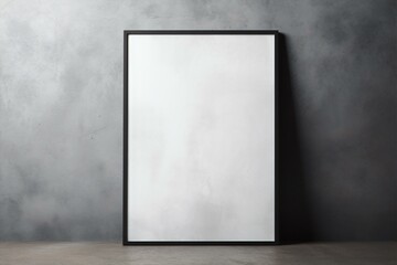Black Vertical Frame Canvas Mockup, Generative AI