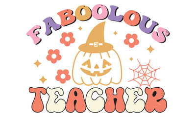 Faboolous teacher Retro SVG