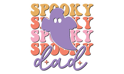 spooky dad Retro SVG