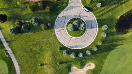 Ariel View of a Suburban Neighborhood