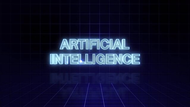 artificial intelligence wording technology background