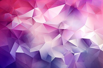 Illustration of a vibrant and colorful abstract background featuring overlapping triangles, created using generative AI