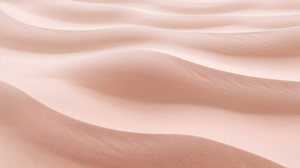 Beige pink Sand texture natural background. Close up waves pattern on sand dunes, light pastel...