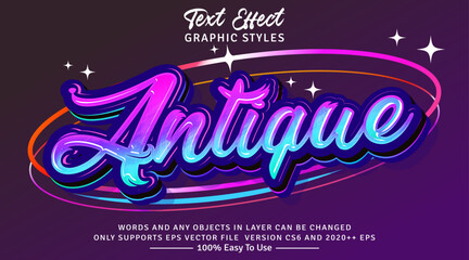 Royale line art text style effect