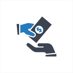 Donation, Handout, Money transfer icon