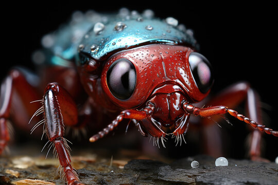 macro look on cimex hemipterus, bed bug