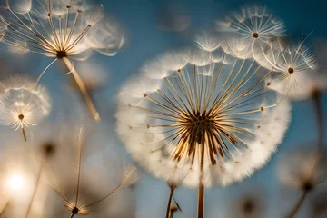 Foto op Plexiglas dandelion seed head © zooriii arts