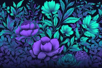 floral background with flowers