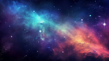 Obraz na płótnie Canvas Nebula and galaxies in outer space