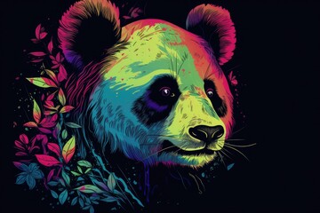 illustration of a panda