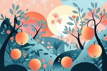 background with flowers