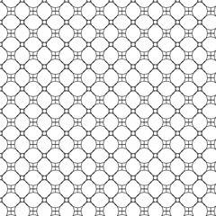 abstract geometric black circle repeat pattern art.