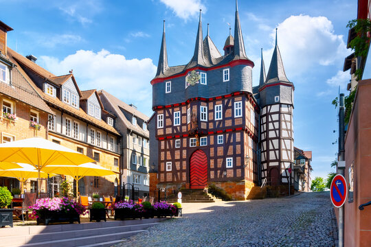 Frankenberg/Eder lower market with historic town hall